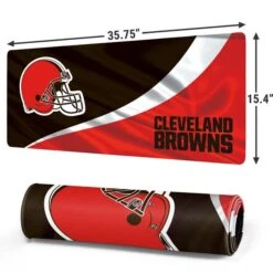 NFL Cleveland Browns Gaming Mouse Pad -Skinit Store cleveland browns extra large gaming mouse pad 1655246157 MSPNFLCLE02GAMGXL PR 02