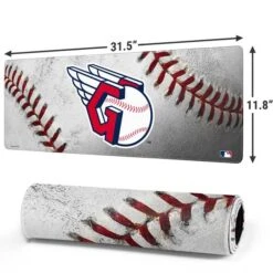 MLB Cleveland Guardians Game Ball Gaming Mouse Pad -Skinit Store cleveland guardians game ball large gaming mouse pad 1678484852 MSPMLBCLE02GAMGLG PR 02