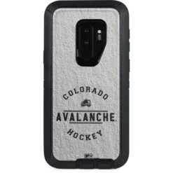 NHL Colorado Avalanche Black Text Otterbox Defender Galaxy Skin
