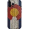 Colorado Flag Dark Wood IPhone 15 Pro Max Skin -Skinit Store colorado flag dark wood iphone 15 pro max skin 1694187104 SKNTFDKWD08IP15PM PR 01