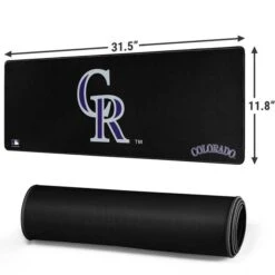 MLB Colorado Rockies - Solid Distressed Gaming Mouse Pad -Skinit Store colorado rockies solid distressed large gaming mouse pad 1678312953 MSPMLBCOR08GAMGLG PR 02