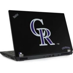 MLB Colorado Rockies - Solid Distressed Lenovo ThinkPad Skin