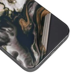 Copper And Black Marble Ink IPhone 14 Pro Skin -Skinit Store copper and black marble ink iphone 14 pro skin 1662674324 SKNMRBINK03IPH14P PR 03