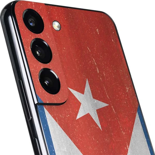 Cuban Flag Distressed Galaxy S22 Skin 5 Cuban Flag Distressed Galaxy S22 Skin - Image 3