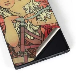 Alphonse Mucha Cycles Perfecta Galaxy S22 Ultra Skin -Skinit Store cycles perfecta galaxy s22 ultra skin 1646439169 SKNBRGART07GLX22U PR 04