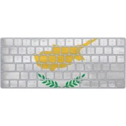 Cyprus Flag Distressed Magic Keyboard Skin