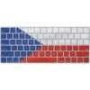 Czech Republic Flag Distressed Magic Keyboard Skin
