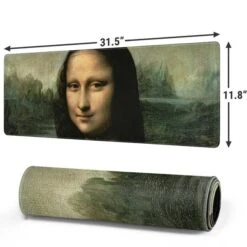 Da Vinci - Mona Lisa By Da Vinci Gaming Mouse Pad -Skinit Store da vinci mona lisa large gaming mouse pad 1709571048 MSPBRGDAV01GAMGLG PR 02