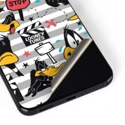 Looney Tunes Daffy Duck Striped Patches Galaxy S22 Skin -Skinit Store daffy duck striped patches galaxy s22 skin 1646266140 SKNLNYPCH12GLXY22 PR 04