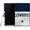 NFL Dallas Cowboys White Striped Samsung Galaxy Tab Skin