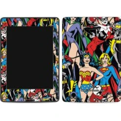 DC Comics Wonder Woman DC Bombshells Characters Pattern Amazon Kindle Skin