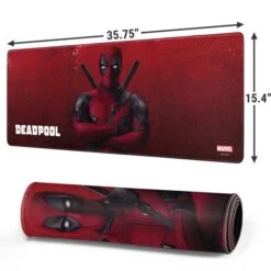 Marvel Deadpool Legacy Deadpool Red Poster Gaming Mouse Pad -Skinit Store deadpool red poster extra large gaming mouse pad 1748877183 MSPMRVDPL11GAMGXL PR 02