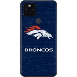 NFL Denver Broncos - Distressed Google Pixel 5a Skin