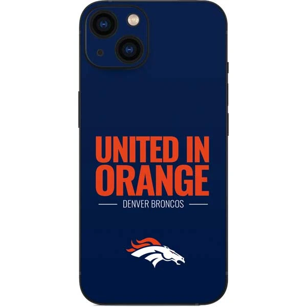 NFL Denver Broncos Team Motto IPhone 15 Skin 3 NFL Denver Broncos Team Motto IPhone 15 Skin