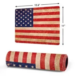 Distressed American Flag Gaming Mouse Pad