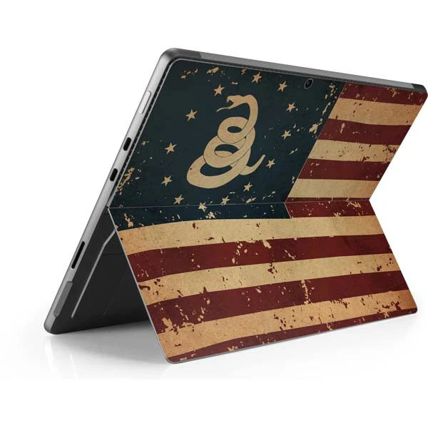 Dont Tread On Me American Flag Surface Pro 8 Skin 5 Dont Tread On Me American Flag Surface Pro 8 Skin - Image 3