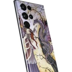 Amy Brown Dragon Charmer Fairy Galaxy S22 Ultra Skin -Skinit Store dragon charmer fairy galaxy s22 ultra skin 1646439249 SKNTCAMYB08GLX22U PR 03