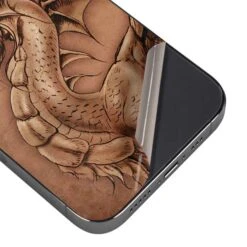 Dragon Parchment By Tom Wood IPhone 15 Pro Max Skin -Skinit Store dragon parchment iphone 15 pro max skin 1694187100 SKNTCTMWD04IP15PM PR 03