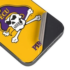 East Carolina University ECU Pirates Logo Yellow IPhone 15 Pro Skin -Skinit Store ecu pirates logo yellow iphone 14 pro skin 1680525294 SKNESTCRP04IPH14P PR 03