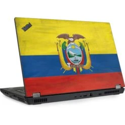 Ecuador Flag Distressed Lenovo ThinkPad Skin