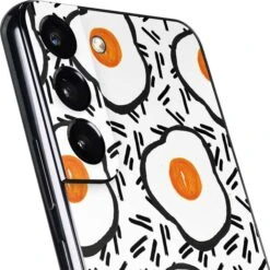 Bouffants And Broken Hearts Eggs Galaxy S22 Plus Skin -Skinit Store eggs galaxy s22 plus skin 1646336920 SKNBFNTBH31GLX22P PR 03