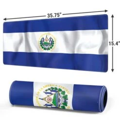 El Salvador Flag Gaming Mouse Pad -Skinit Store el salvador flag extra large gaming mouse pad 1681246451 MSPFLGELSX1GAMGXL PR 02