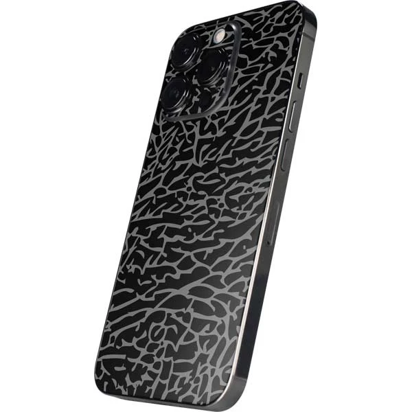 Elephant Print Black IPhone 14 Pro Max Skin 4 Elephant Print Black IPhone 14 Pro Max Skin - Image 2