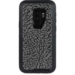 Elephant Print Grey Otterbox Defender Galaxy Skin