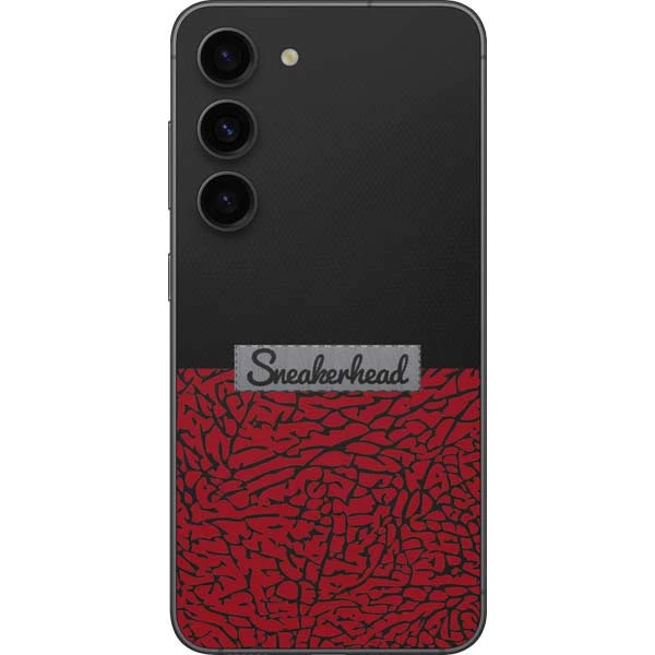 Elephant Print Red Sneakerhead Galaxy S23 Skin 3 Elephant Print Red Sneakerhead Galaxy S23 Skin