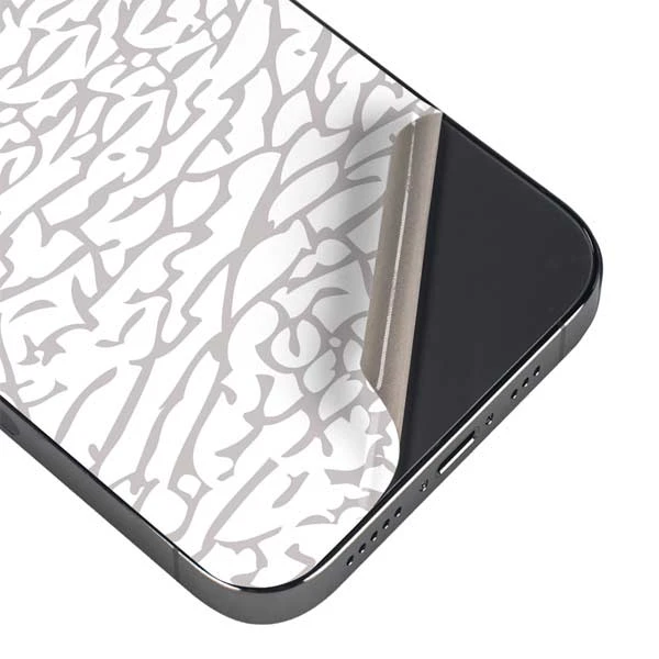 Elephant Print White IPhone 14 Pro Max Skin 5 Elephant Print White IPhone 14 Pro Max Skin - Image 3