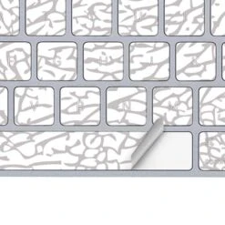 Elephant Print White Magic Keyboard Skin -Skinit Store elephant print white magic keyboard skin 1616707006 SKNELPHNT04AMKBDX PR 04
