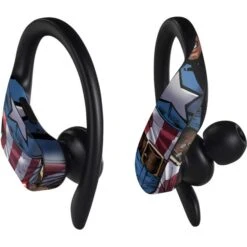 Marvel Captain America Epic Shield Break PowerBeats Pro Skin -Skinit Store epic shield break powerbeats pro skin 1746194166 SKNMRVCAP04BTPBPW PR 04