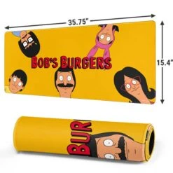 Bobs Burgers Stare Gaming Mouse Pad -Skinit Store family stare extra large gaming mouse pad 1728048360 MSPBOBSHB11GAMGXL PR 02
