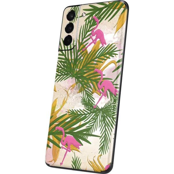 Flamingo Pattern Galaxy S21 5G Skin 4 Flamingo Pattern Galaxy S21 5G Skin - Image 2