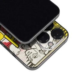 DC Comics The Flash Vintage Action Pose Pattern IPhone 14 Pro Skin -Skinit Store flash block pattern iphone 14 pro skin 1662674296 SKNDCFLSH01IPH14P PR 04