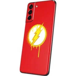 DC Comics The Flash Emblem Drip Galaxy S21 5G Skin -Skinit Store flash emblem drip galaxy s21 5g skin 1613625702 SKNDCFLSH11GLXY21 PR 02