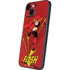 DC Comics The Flash Classic Action Pose Art IPhone 14 Plus Skin -Skinit Store flash portrait iphone 14 plus skin 1662574850 SKNDCPORT05IPH14M PR 02