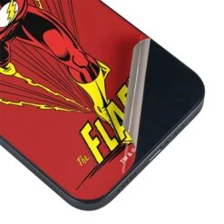 DC Comics The Flash Classic Action Pose Art IPhone 14 Plus Skin -Skinit Store flash portrait iphone 14 plus skin 1662574850 SKNDCPORT05IPH14M PR 03