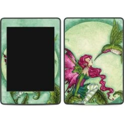 Amy Brown Flirting Fairy And Hummingbird Amazon Kindle Skin
