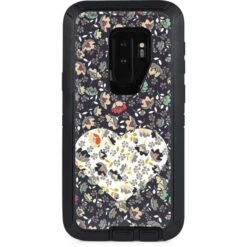 Floral Heart Otterbox Defender Galaxy Skin