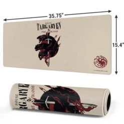 Game Of Thrones: Fire & Blood Gaming Mouse Pad -Skinit Store game of thrones fire blood extra large gaming mouse pad 1739904175 MSPGMOFTH07GAMGXL PR 02