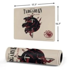 Game Of Thrones: Fire & Blood Gaming Mouse Pad -Skinit Store game of thrones fire blood medium gaming mouse pad 1739904174 MSPGMOFTH07GAMGMD PR 02