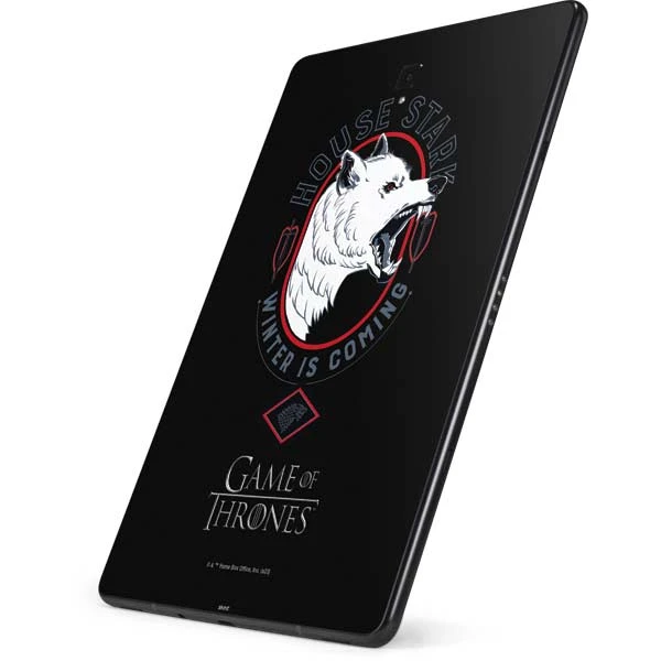 Game Of Thrones: House Stark Direwolf Samsung Galaxy Tab Skin 4 Game Of Thrones: House Stark Direwolf Samsung Galaxy Tab Skin - Image 2