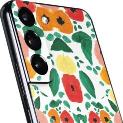 Bouffants And Broken Hearts Geometric Flowers Galaxy S22 Plus Skin -Skinit Store geometric flowers galaxy s22 plus skin 1646336945 SKNBFNTBH25GLX22P PR 03