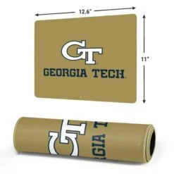 Georgia Institute Of Technology Gold LogoType GT Gaming Mouse Pad