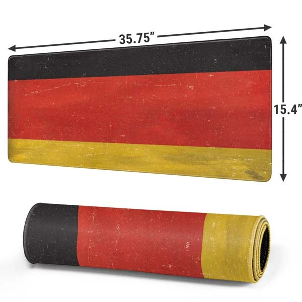 German Flag Distressed Gaming Mouse Pad 6 German Flag Distressed Gaming Mouse Pad - Image 4