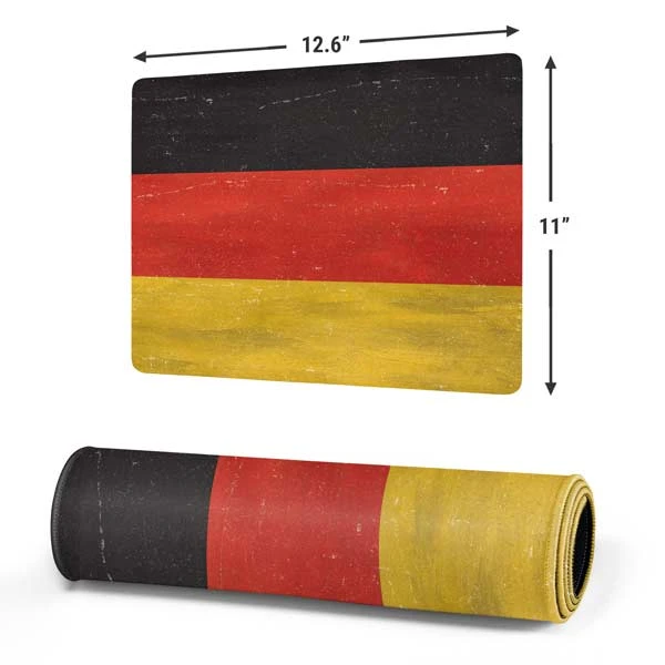 German Flag Distressed Gaming Mouse Pad 3 German Flag Distressed Gaming Mouse Pad