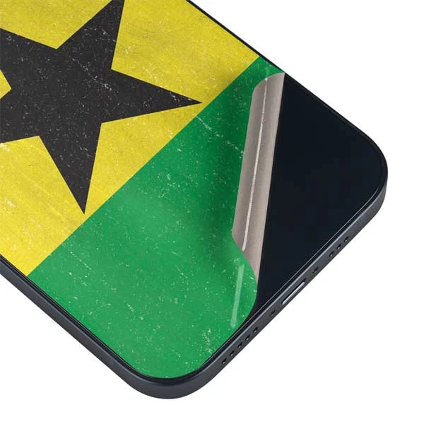 Ghana Flag Distressed IPhone 14 Plus Skin 5 Ghana Flag Distressed IPhone 14 Plus Skin - Image 3