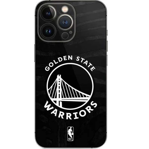 NBA Golden State Warriors Black Animal Print IPhone 15 Pro Skin 3 NBA Golden State Warriors Black Animal Print IPhone 15 Pro Skin