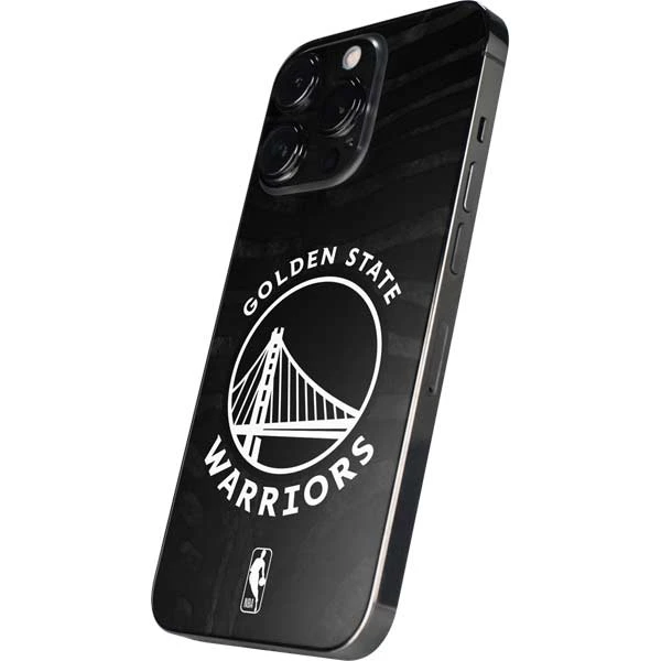 NBA Golden State Warriors Black Animal Print IPhone 15 Pro Skin 4 NBA Golden State Warriors Black Animal Print IPhone 15 Pro Skin - Image 2